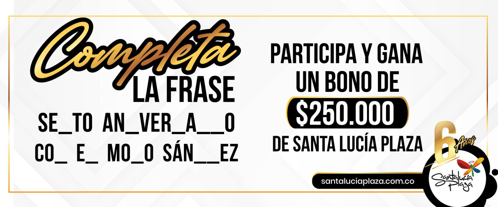 SORTEO VENCIDO COMPLETA LA FRASE  